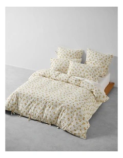 Peggy Quilt Cover Set In Mango