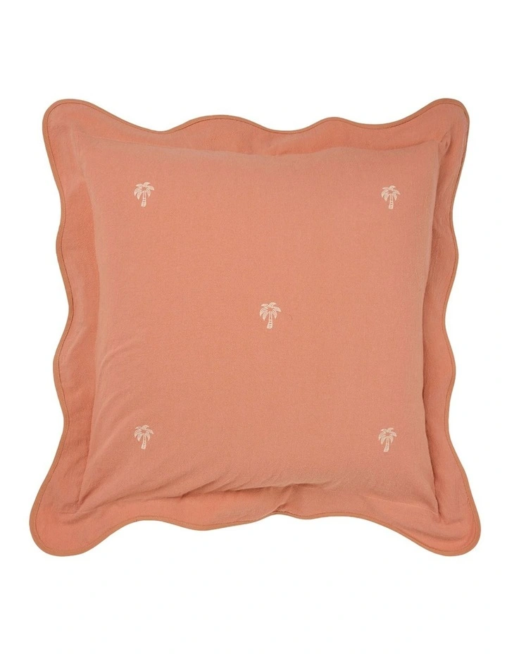 Palmier Cotton Quilt Cover Set In Pink Clay image 5