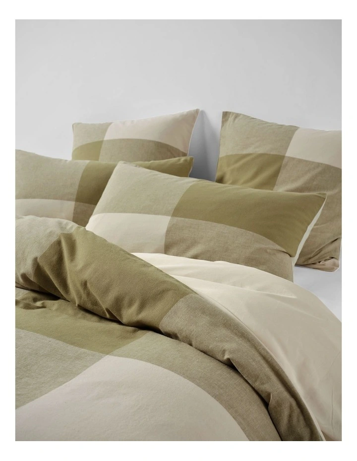 Sicily Quilt Cover Set In Khaki image 2