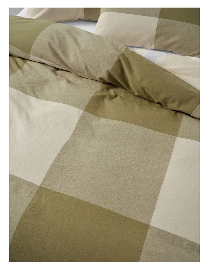 Sicily Quilt Cover Set In Khaki image 3