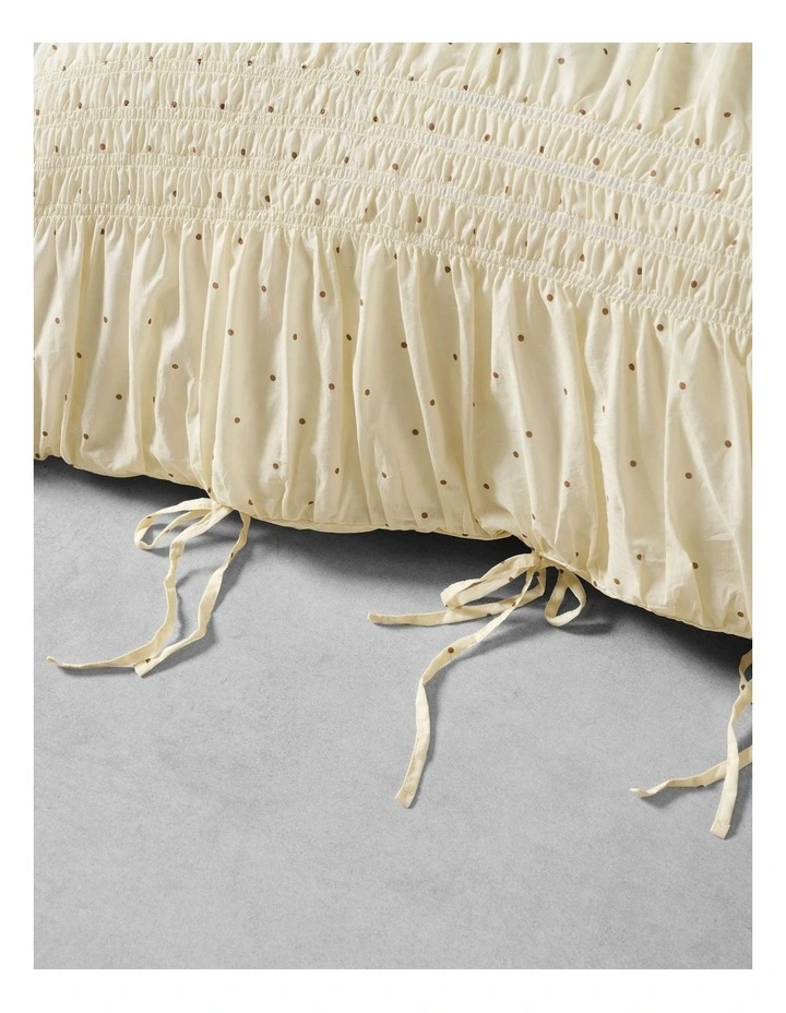 Nina Spot Quilt Cover Set In Vanilla image 4