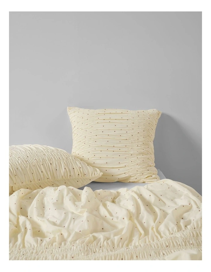 Nina Spot Quilt Cover Set In Vanilla image 5