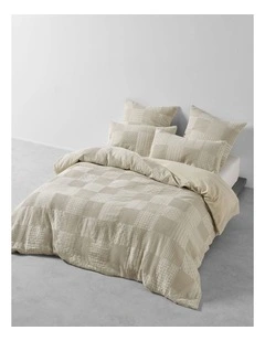 Adeline Quilt Cover Set In Natural
