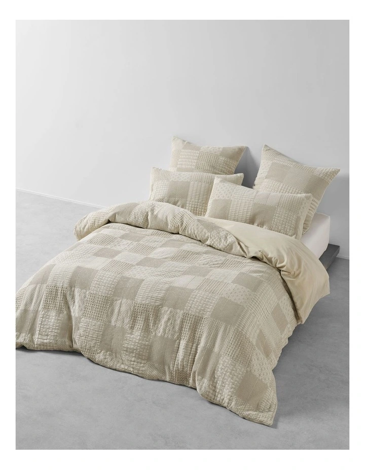 Adeline Quilt Cover Set In Natural image 1