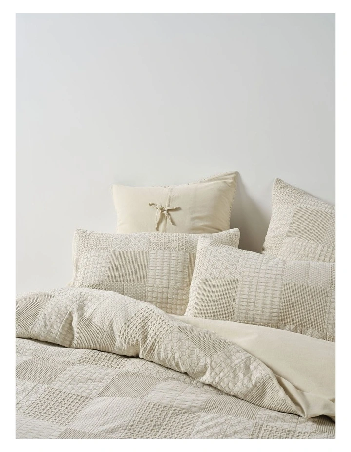 Adeline Quilt Cover Set In Natural image 2