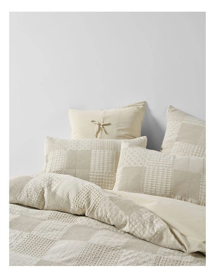 Adeline Quilt Cover Set In Natural image 2