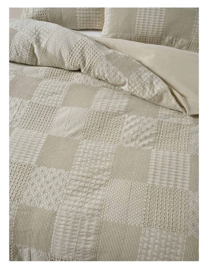 Adeline Quilt Cover Set In Natural image 3