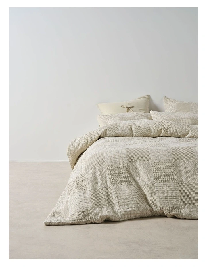 Adeline Quilt Cover Set In Natural image 4