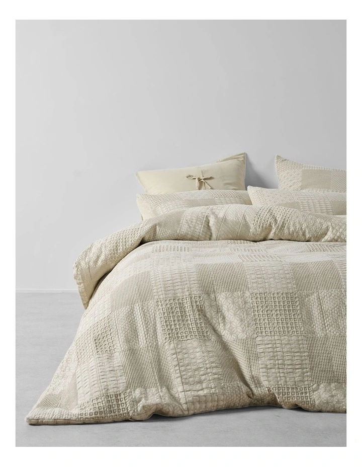 Adeline Quilt Cover Set In Natural image 4