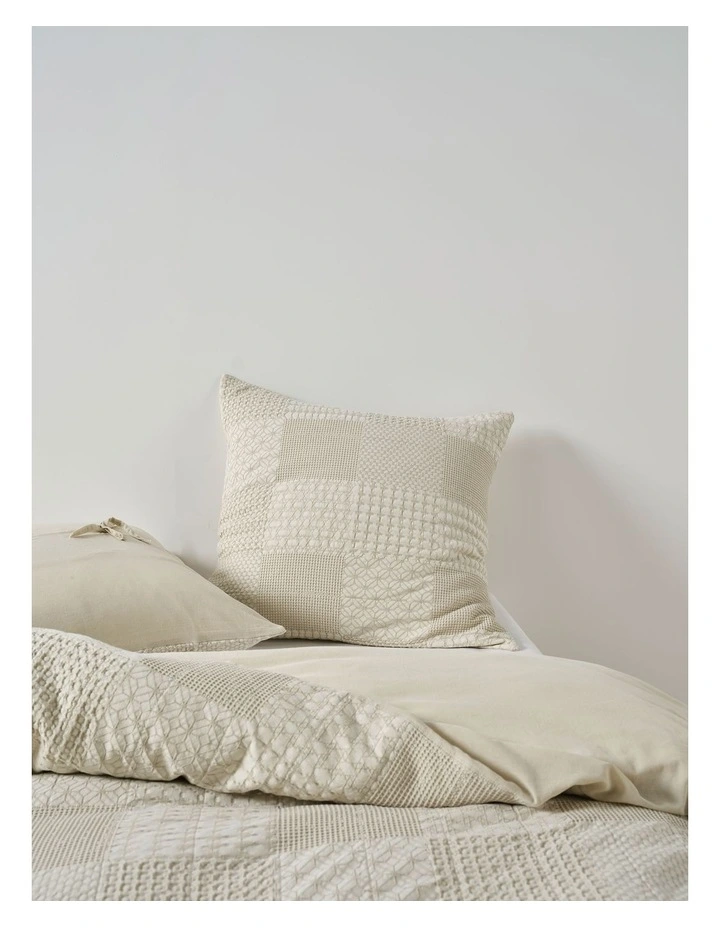 Adeline Quilt Cover Set In Natural image 5