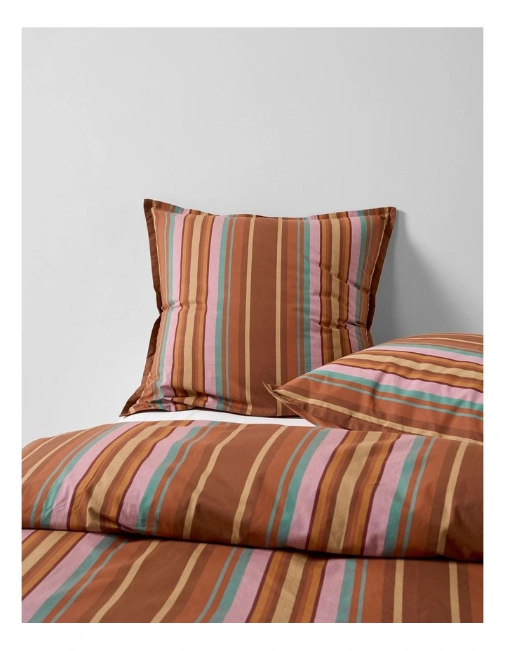 Araminta Cotton Quilt Cover Set In Coffee image 5