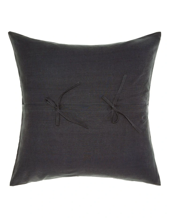 Nimes Washed European Linen Quilt Cover Set In Magnet image 3