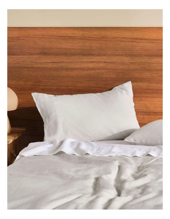Nimes Quilt Cover Set in Pale Grey image 2