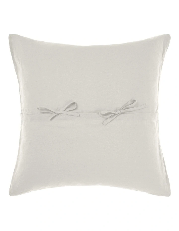 Nimes Washed European Linen Quilt Cover Set In Pale Grey image 4