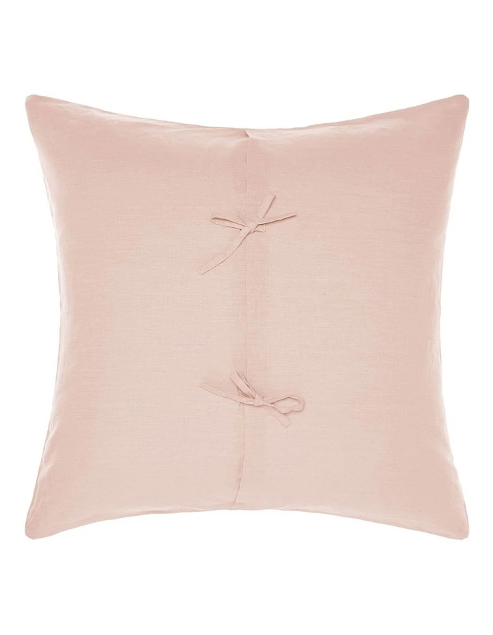 Nimes Washed European Linen Quilt Cover Set In Rose image 5