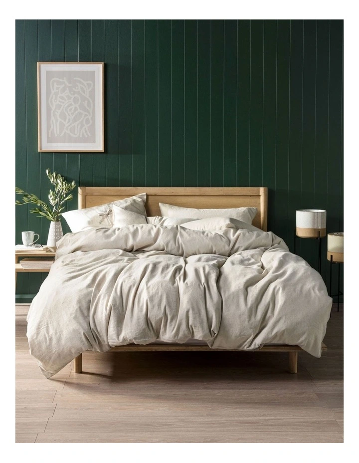 Nimes Quilt Cover Set In Natural image 1