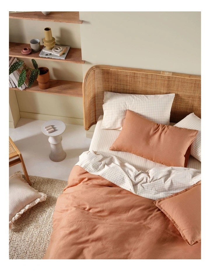 Nimes Quilt Cover Set In Clay image 3