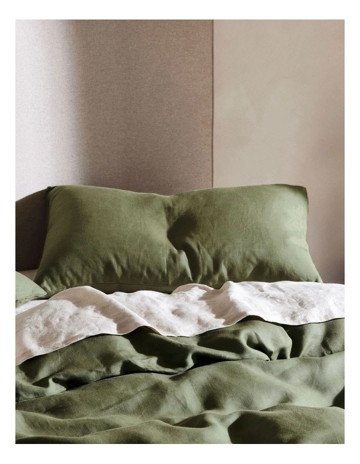 Nimes Quilt Cover Set In Moss image 3