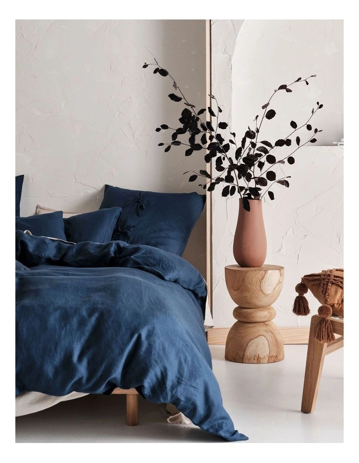Nimes Quilt Cover Set In Navy image 2