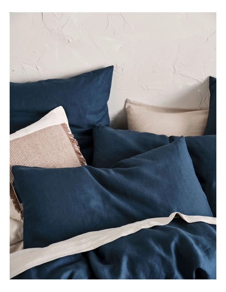 Nimes Quilt Cover Set In Navy image 4