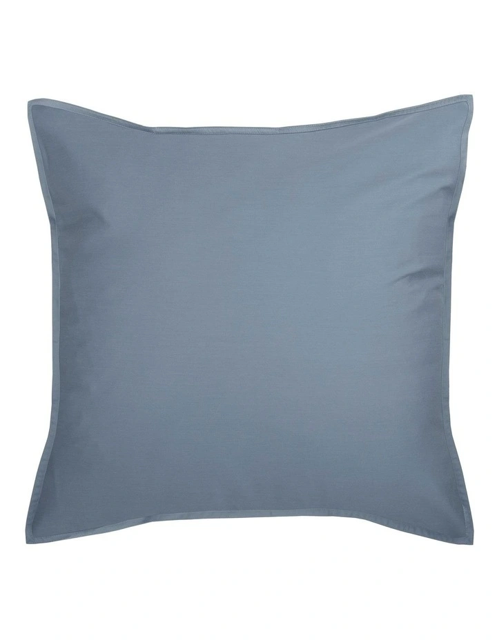 Nara 400TC Bamboo Cotton Quilt Cover Set in Bluestone image 4