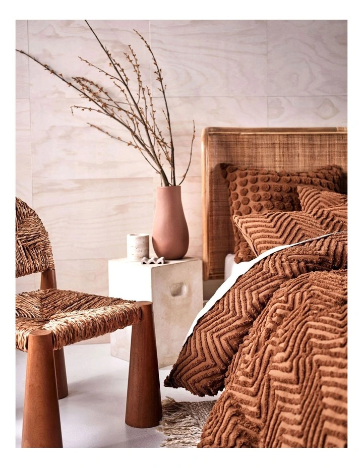 Fog Quilt Cover Set in Cinnamon image 2