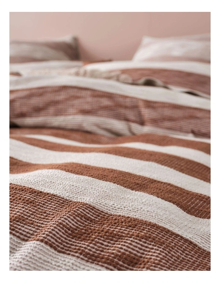 Oceania Quilt Cover Set In Cinnamon image 2