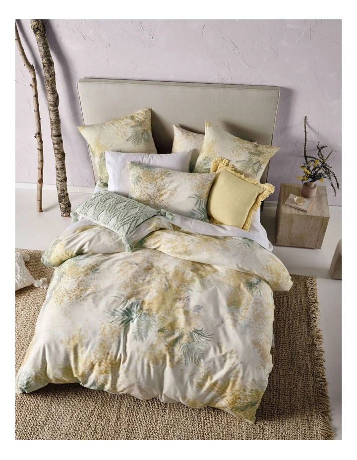 Mimosa Quilt Cover Set in Yellow image 3