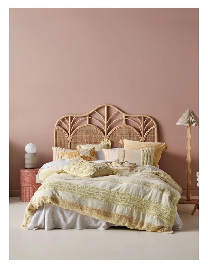 Briony Quilt Cover Set in Lemon image 1