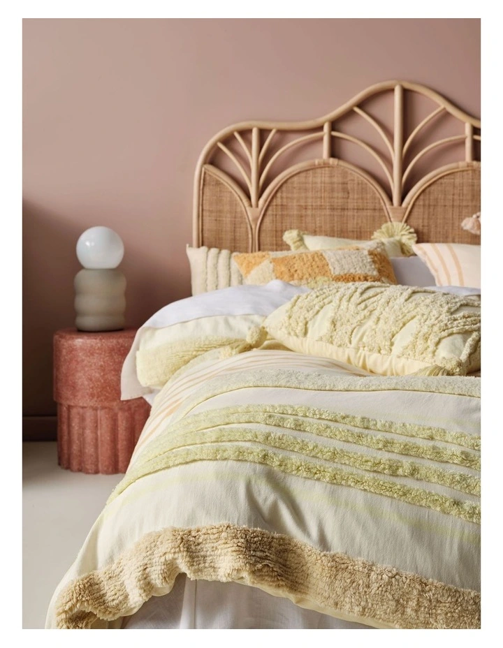 Briony Quilt Cover Set in Lemon image 2