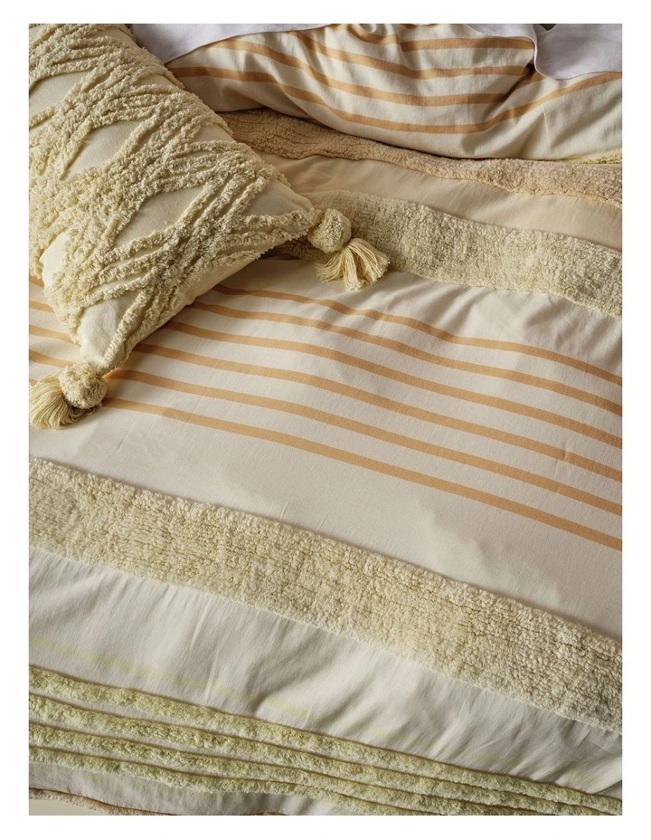 Briony Quilt Cover Set in Lemon image 4