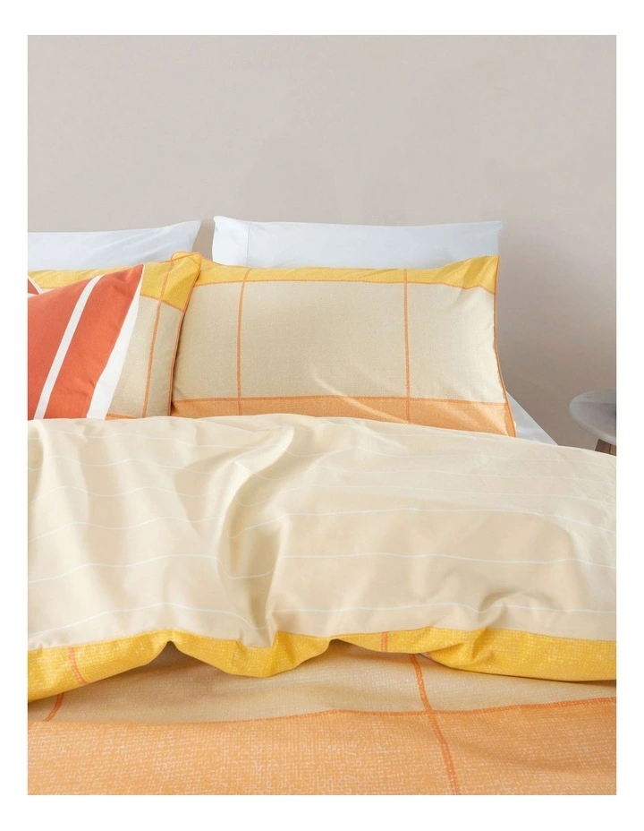 Phoebe Quilt Cover Set in Melon image 2