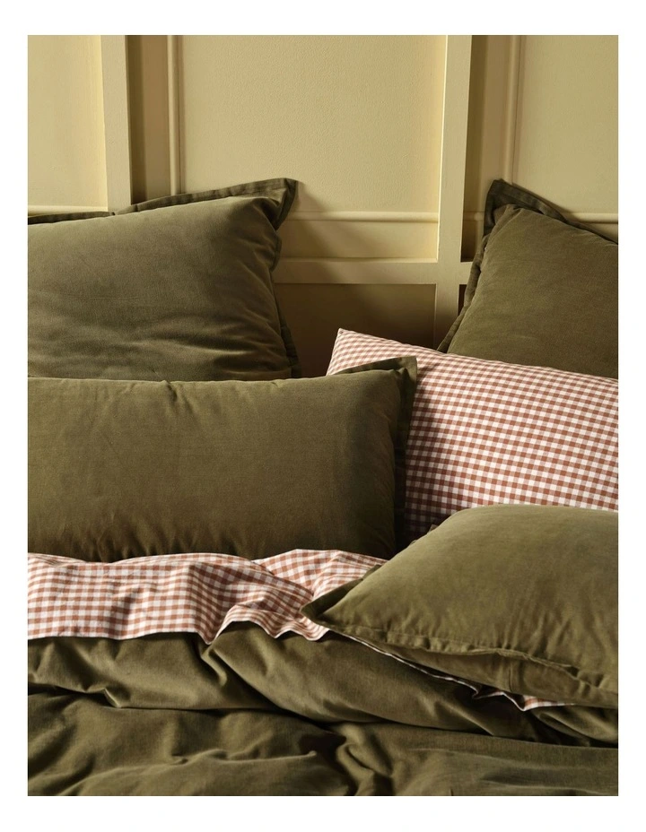 Den Quilt Cover Set in Caper image 2