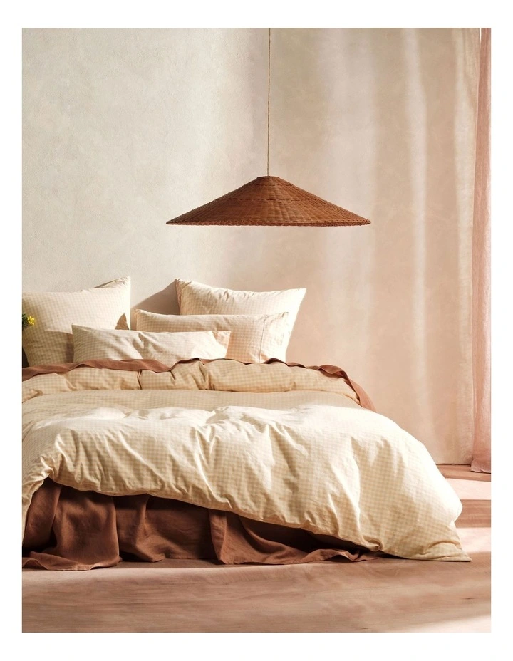 Springsteen Quilt Cover Set In Peach image 1