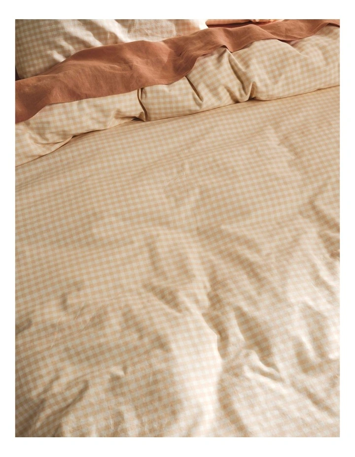Springsteen Quilt Cover Set In Peach image 3
