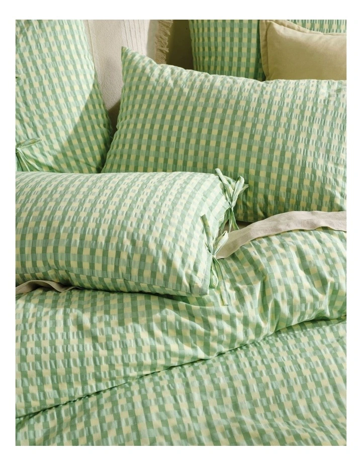 Ferrara Quilt Cover Set in Green Apple image 3