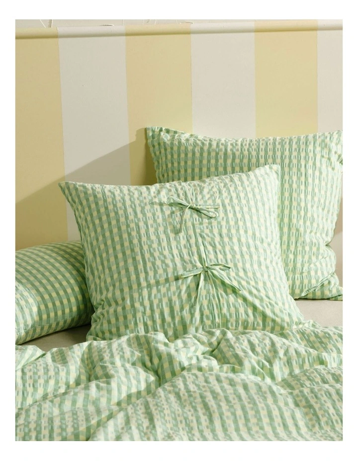 Ferrara Quilt Cover Set in Green Apple image 7