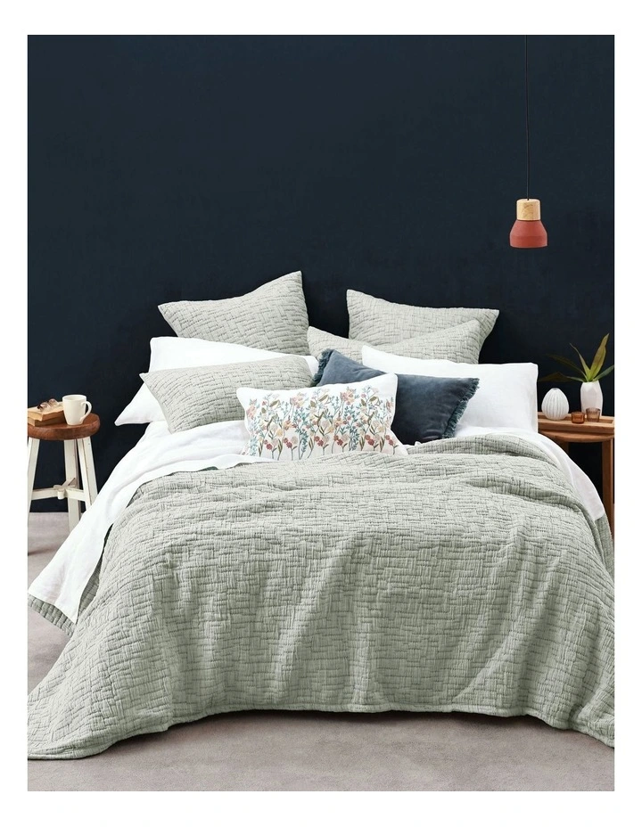 Livie European Pillowcase in Mist image 2