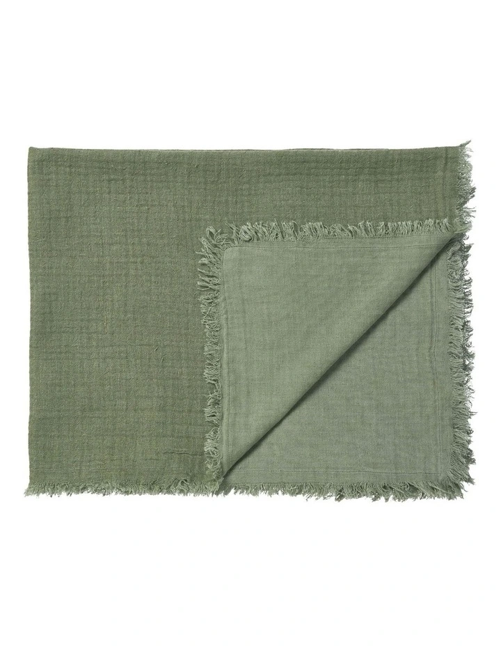 Maya Throw in Moss image 1