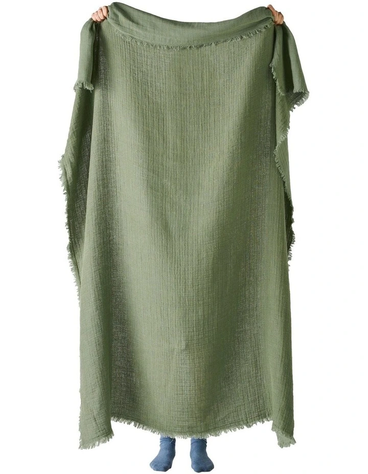 Maya Throw in Moss image 2