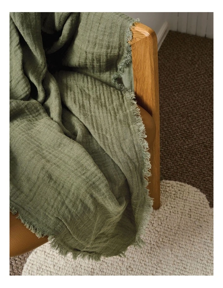Maya Throw in Moss image 4