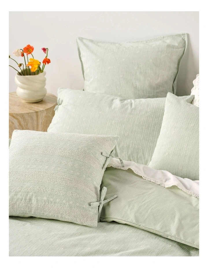 Lisette Cushion 48x48cm in Seaglass image 2