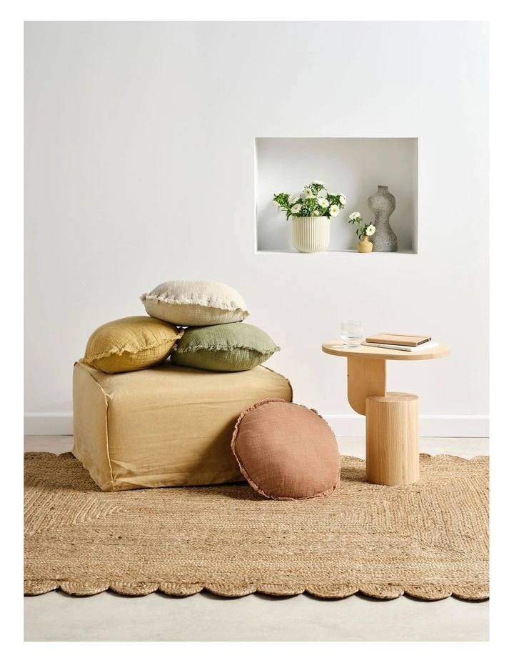 Maya Round Cushion 45cm in Nutmeg image 2