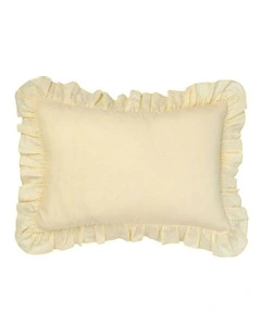 Nimes Ruffle Cushion 40x60cm in Lemon