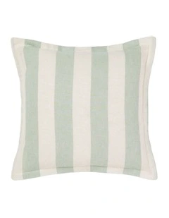 Vintage Stripe Cushion 48x48cm in Jade