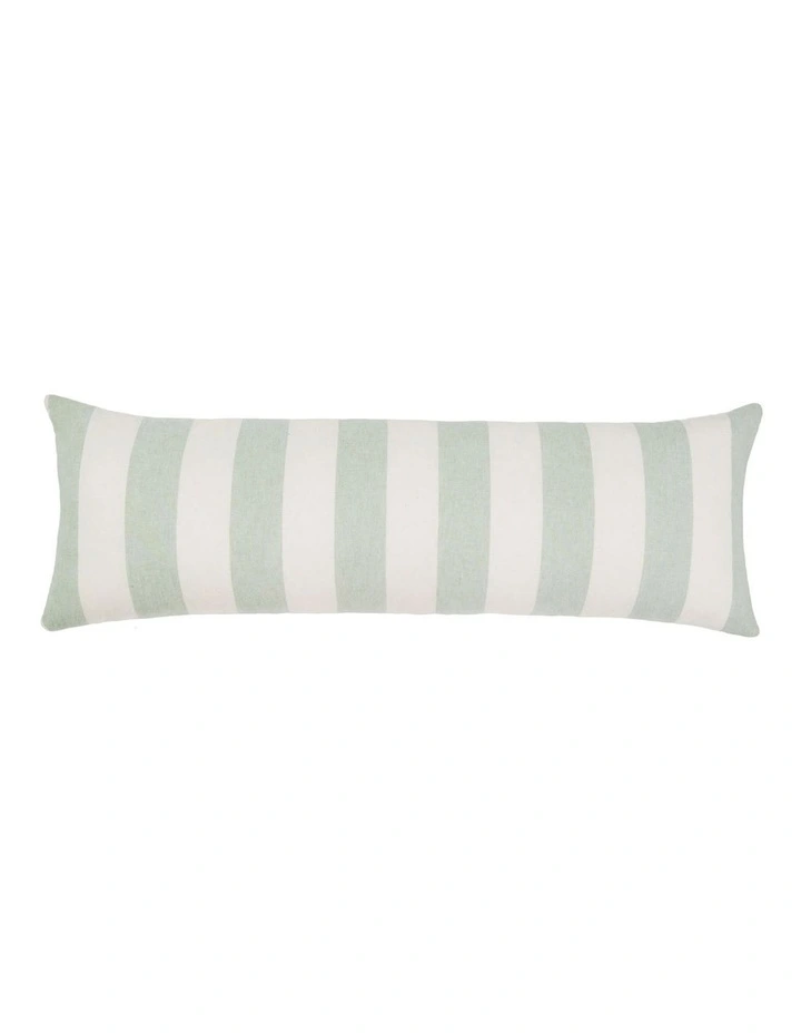 Vintage Stripe Cushion (30x90cm) in Jade image 1