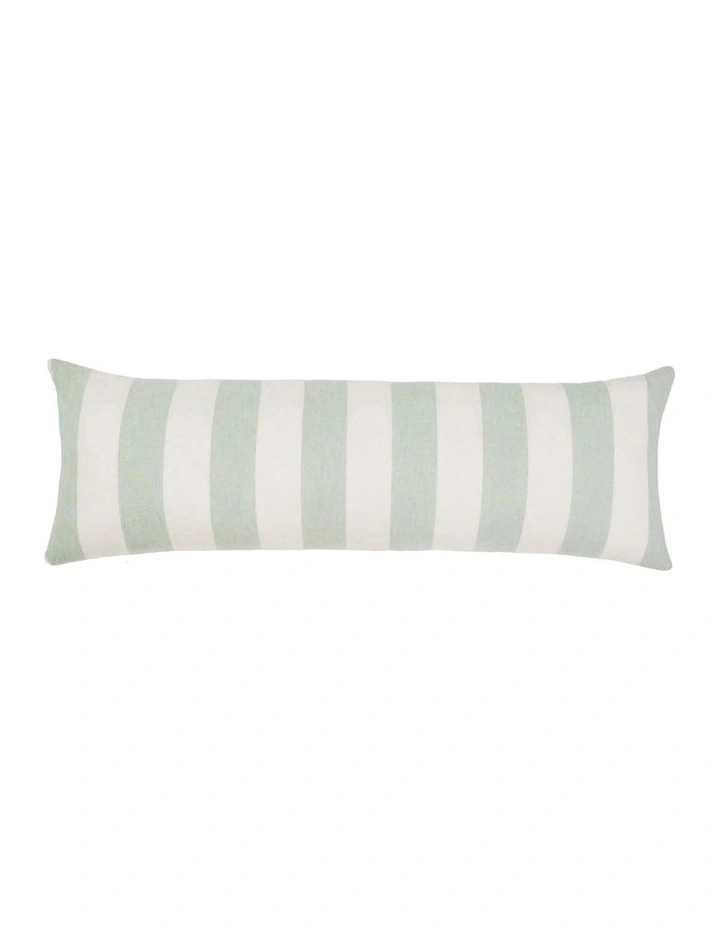 Vintage Stripe Cushion (30x90cm) in Jade image 1