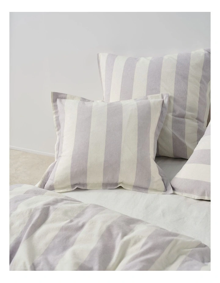 Vintage Stripe Cushion 48x48cm in Lavender image 2