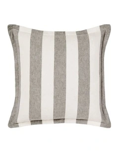Linen House Vintage Stripe Cushion 48x48cm in Steel
