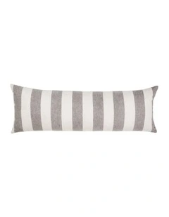 Vintage Stripe Cushion 30x90cm in Steel